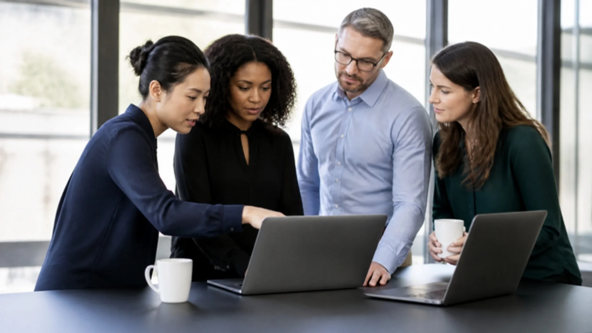 HR- en payrollteam controleert samen de gegevens van de maand